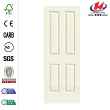 32.0 in. x 80 in. Smooth 4-Panel Painted Molded Interior Door Slab